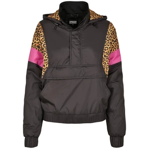 Dámská bunda AOP Mixed Pull Over Black/leo