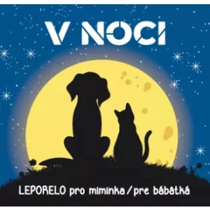 Leporelo pro miminka / pre bábätká - V noci