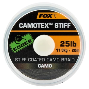 Fox náväzcová šnúrka edges camotex stiff 20 m-priemer 25 lb / nosnosť 11,3 kg