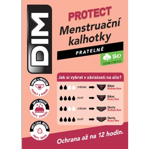 DIM MENSTRUAL LACE BOXER - Menštruačné nohavičky s čipkou - čierna