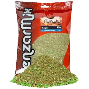 Benzar mix krmítková zmes groundbait turbo fluo 800 g - marcipán