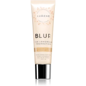 Lumene Blur 16h Longwear Foundation dlhotrvajúci make-up SPF 15 odtieň 3 Fresh Apricot