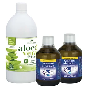 Pharma Activ Koloidní minerály. 2 x 300 ml + AloeVeraLife NATURA 1000 ml