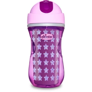 CHICCO Hrneček Sport termo s brčkem 266 ml růžový 14m+