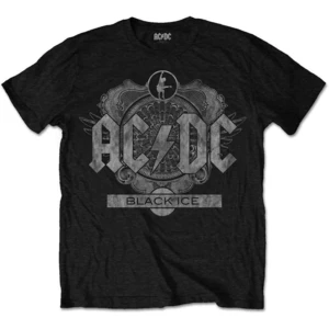 AC/DC Tricou Black Ice Negru S