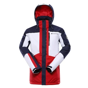 Alpine Pro Malef Pánská lyžařská bunda MJCY574 tmavě červená XXXL