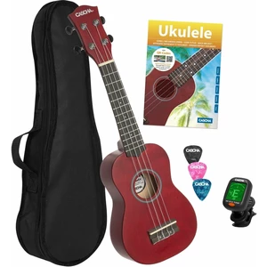 Cascha HH 3970 Szoprán ukulele Red