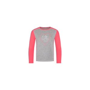 Girls' cotton long sleeve T-shirt KILNI SONIER-JG LIGHT GREY