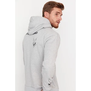 Trendyol Sweatshirt - Gray - Relaxed fit