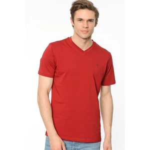 T8537 DEWBERRY T-SHIRT-BURGUNDY