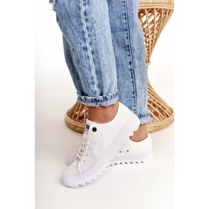Women's Sneakers On A Chunky Sole BIG STAR FF274245 White