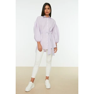 Trendyol Shirt - Purple - Relaxed fit