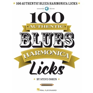 Steve Cohen 100 Authentic Blues Harmonica Licks Spartito