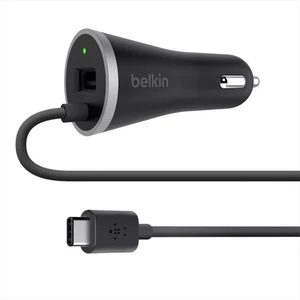 Autós töltő Belkin USB-C 3A USB-C kábellel és USB konnektorral