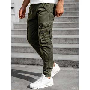 Pantaloni joggers cargo verzi Bolf CT6707S0