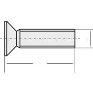 Zápustný šroub TOOLCRAFT 889773, N/A, M5, 10 mm, ocel, 1 ks