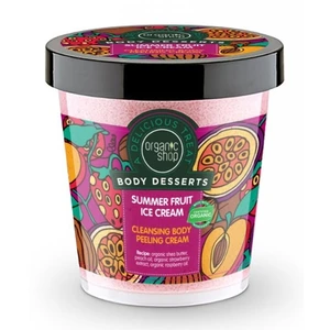 Organic Shop Body Desserts Summer Fruit Ice Cream čistiaci peelingový krém 450 ml