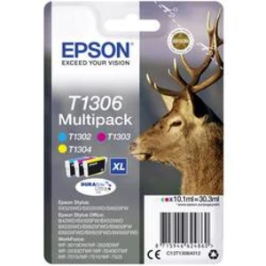 Sada náplní do tlačiarne Epson T1306 C13T13064012, zelenomodrá, purpurová, žltá