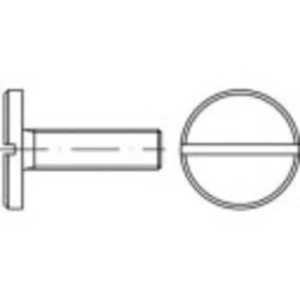 Šrouby s plochou hlavou TOOLCRAFT 1063096, N/A, M6, 8 mm, nerezová ocel, 100 ks