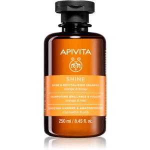 Apivita Holistic Hair Care Orange & Honey revitalizační šampon pro posílení a lesk vlasů 250 ml
