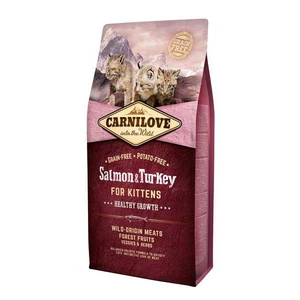 Carnilove Cat Grain Free Salmon&Turkey Kittens Healthy Growth 6kg