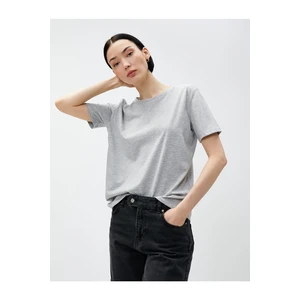 Koton Basic T-Shirt Short Sleeved Crew Neck