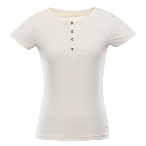 Women's cotton T-shirt ALPINE PRO CASTA CRÈME