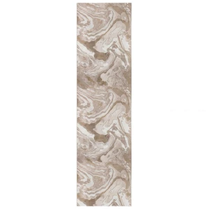 Beżowe dywaniki Flair Marbled, 60 x 230 cm