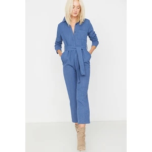 Trendyol Jumpsuit - Navy blue - Regular fit