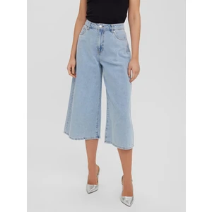 Světle modré džínové culottes VERO MODA Clive - Dámské