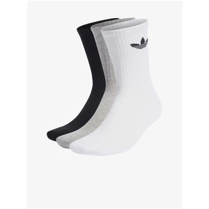 adidas Originals Cushioned Trefoil Mid-Cut Crew Socks 3-Pack HC9548