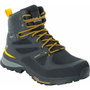 Jack Wolfskin Calzado de hombre para exteriores Force Striker Texapore Mid Black/Burly Yellow XT 44