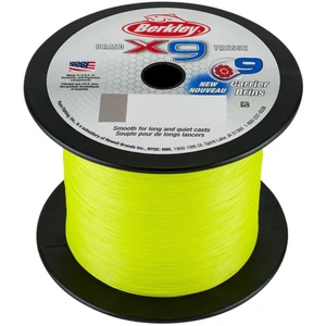 Berkley splietaná šnúra x9 fluro green-priemer 0,14 mm / nosnosť 14,2 kg