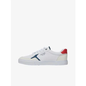 White Mens Sneakers with Suede Details Jack & Jones Uston - Men