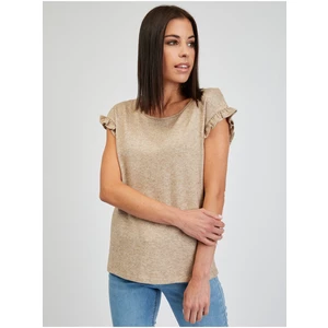 Orsay Light Brown Womens Lined T-Shirt - Women