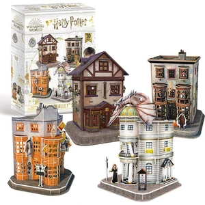 Cubicfun Puzzle 3D Harry Potter Příčná ulice 4v1 181 dílků