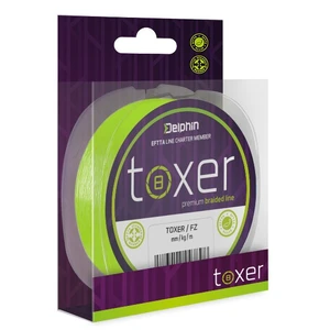 Delphin splietaná šnúra toxer fluo zelená - 0,12 mm 5,2 kg 80 m