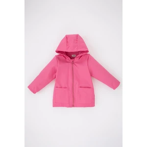 DEFACTO Baby Girl Water Repellent Combed Lined Hooded Coat