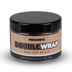 Mikbaits double wrap boilie maniaq nutrakrill 500 ml - 24 mm