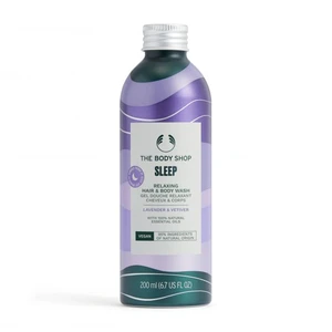 The Body Shop Bath and Body Hair & Body Wash šampón na vlasy a telo Lavender & Vetiver 200 ml