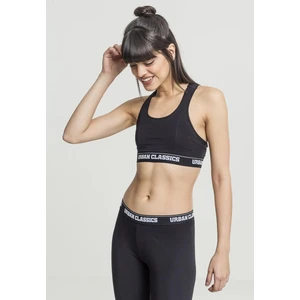 Women's bra with logo black