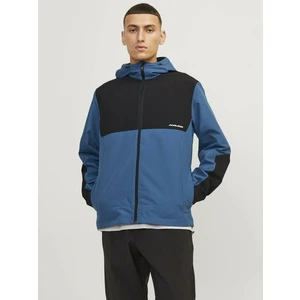 Black-Blue Men's Softshell Jacket Jack & Jones Alex - Men's