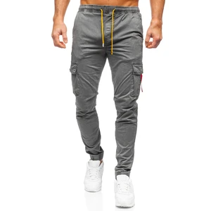 Pantaloni cargo joggers gri Bolf R8702