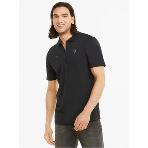 Puma Black Boys Polo T-Shirt Ferrari Style - unisex