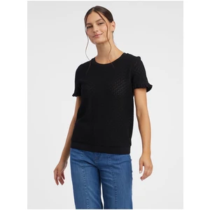 Orsay Black Women Patterned Knitted T-Shirt - Women