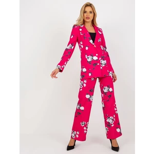 Fuchsia elegant floral jacket