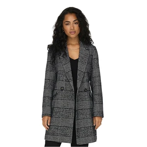 Black coat for women with mixed wool ONLY New Selena - Ladies