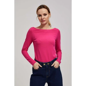 Fitted blouse with long sleeves