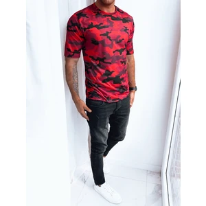 Red men's T-shirt Dstreet