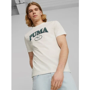 Cream Men's T-Shirt Puma Squad - Men